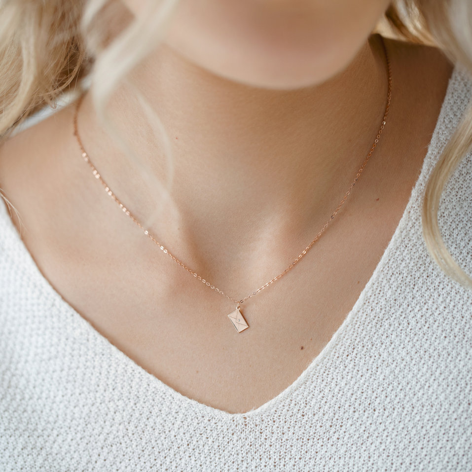 Náhrdelník s diamantem Letter of Love