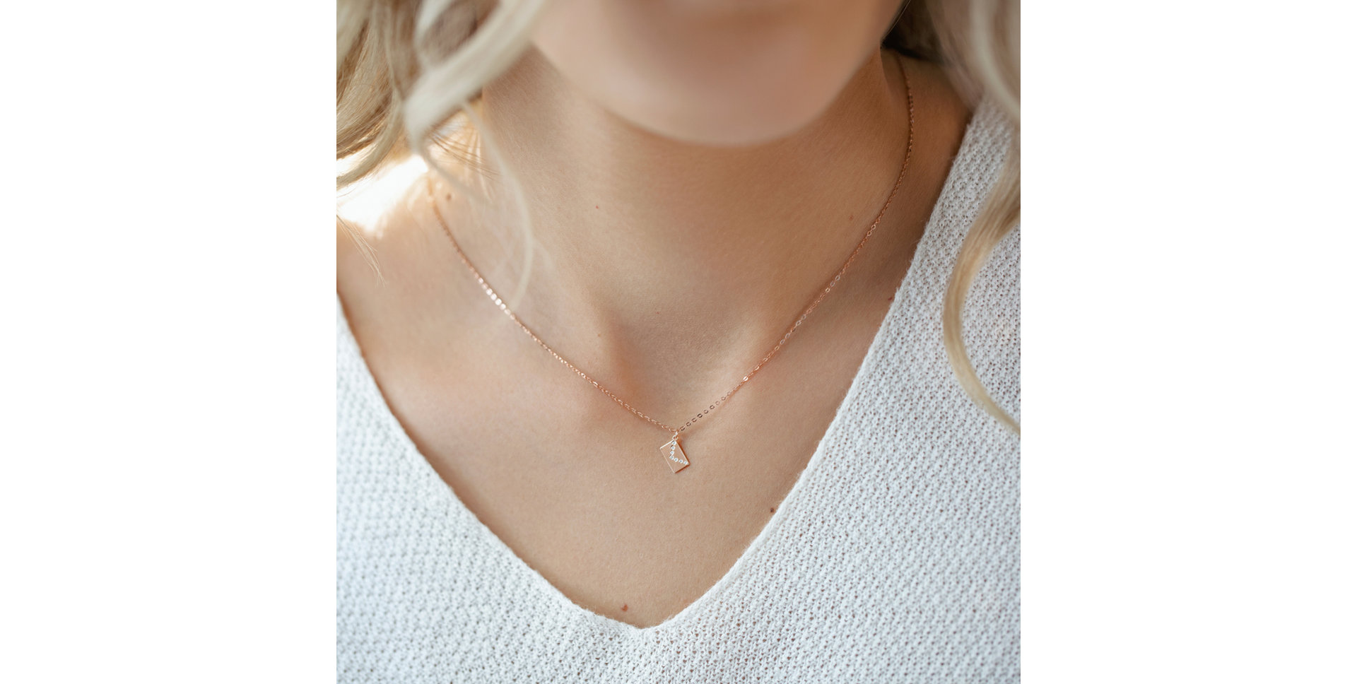 Náhrdelník s diamanty Diamond Envelope