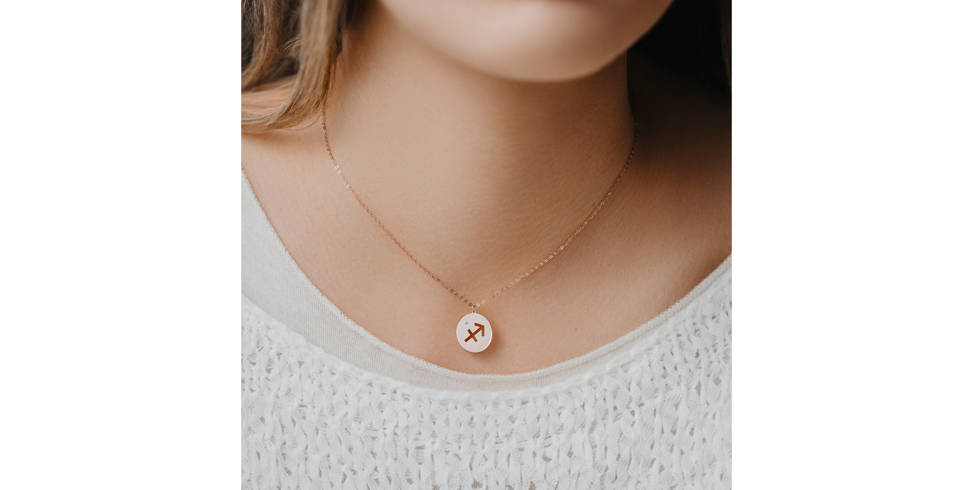 Náhrdelník s diamantem Sagittarius