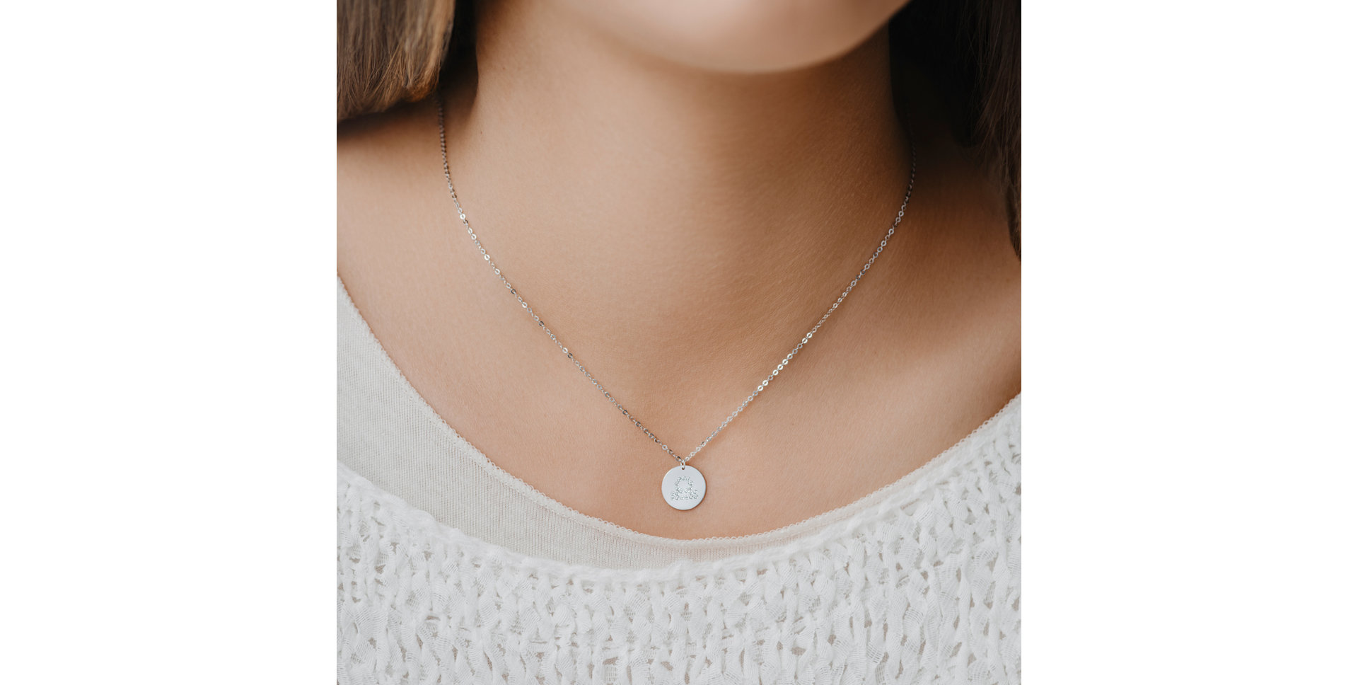 Náhrdelník s diamanty Libra