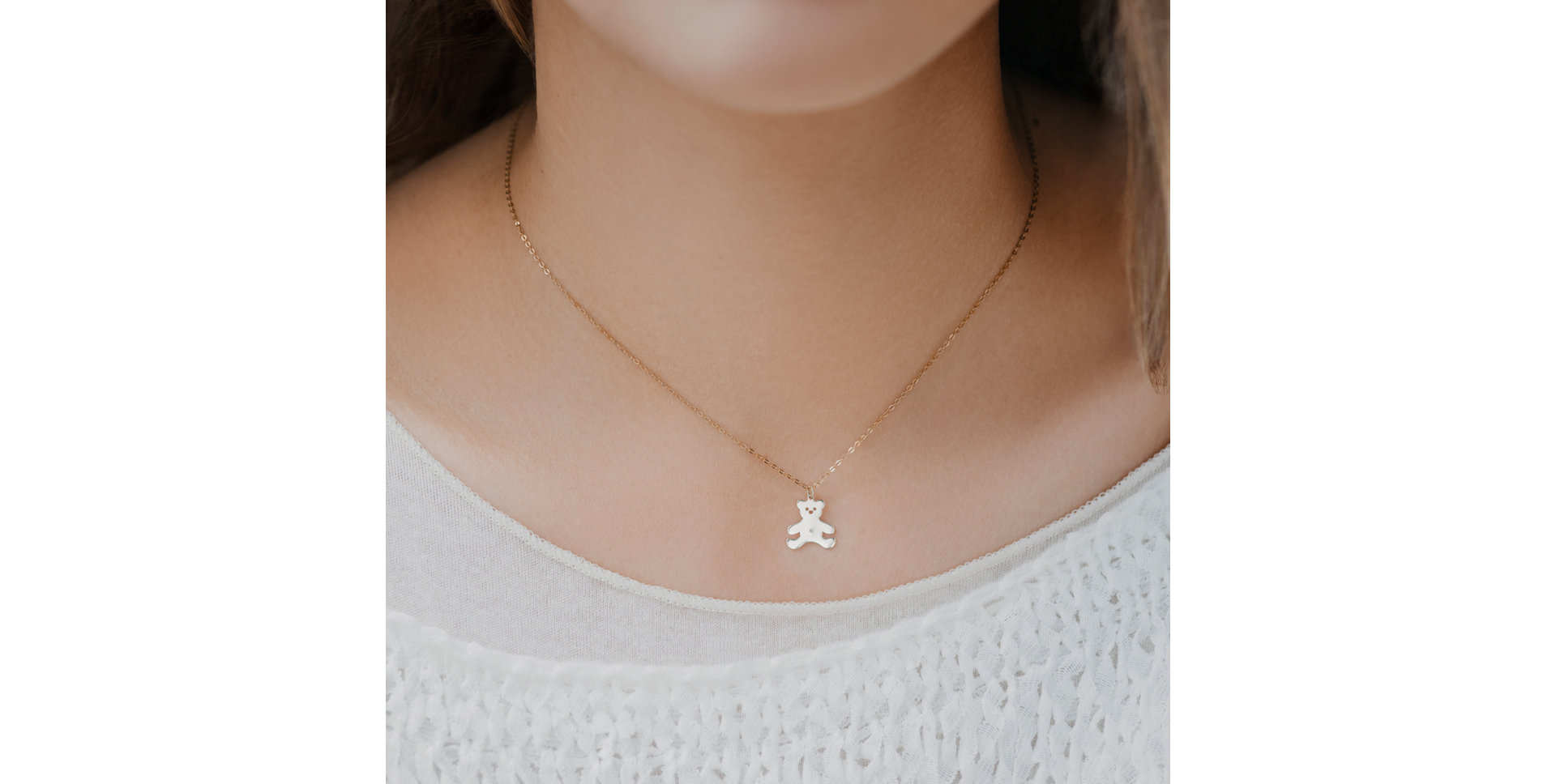 Náhrdelník s diamantem Teddy