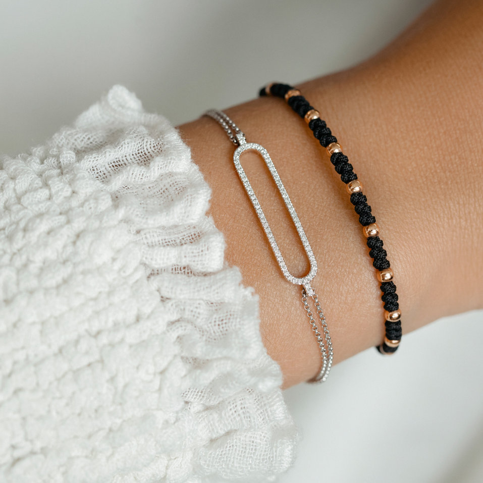 Náramek s černými diamanty Dazzle