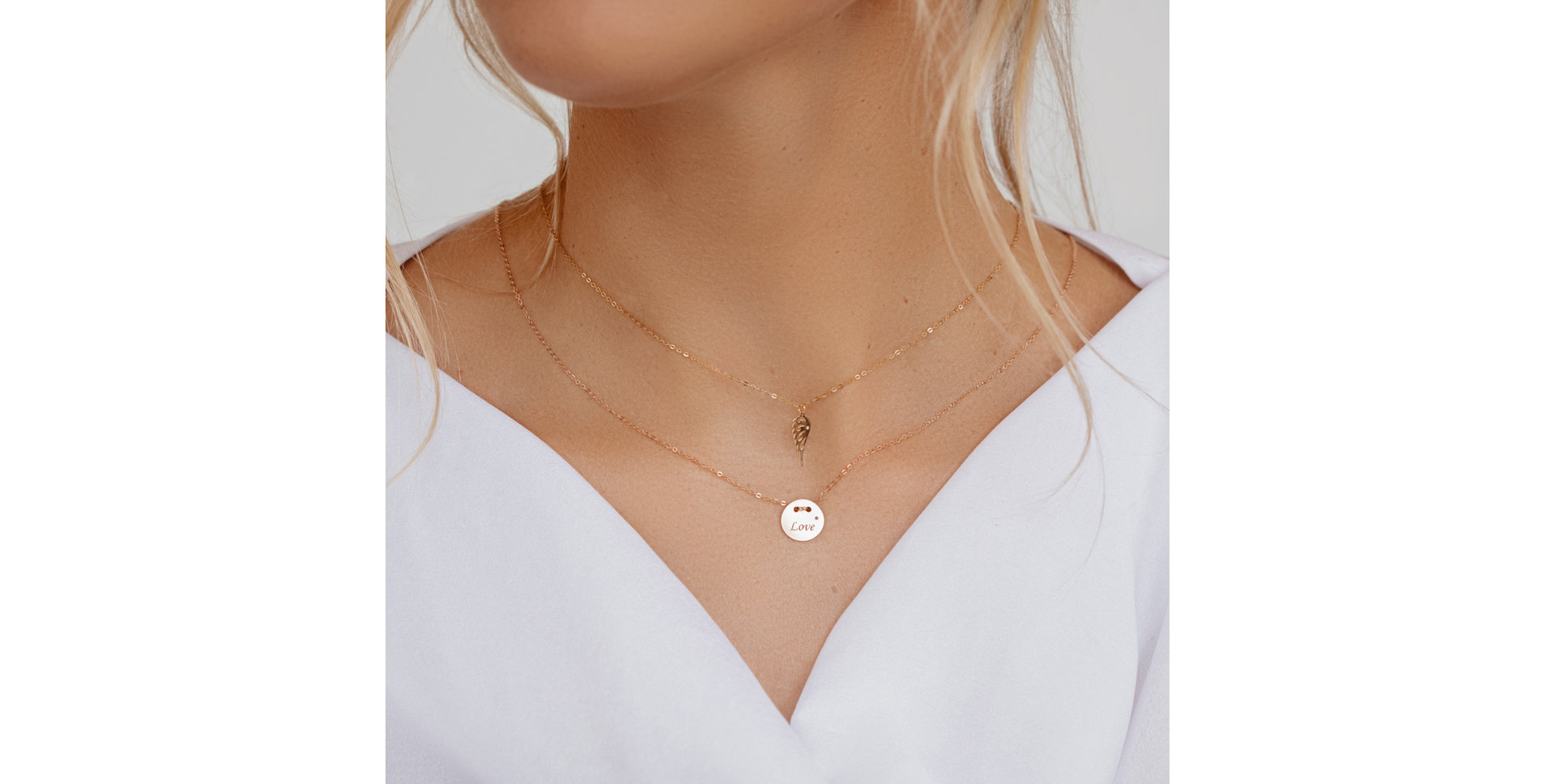 Náhrdelník s diamantem Heaven Wing