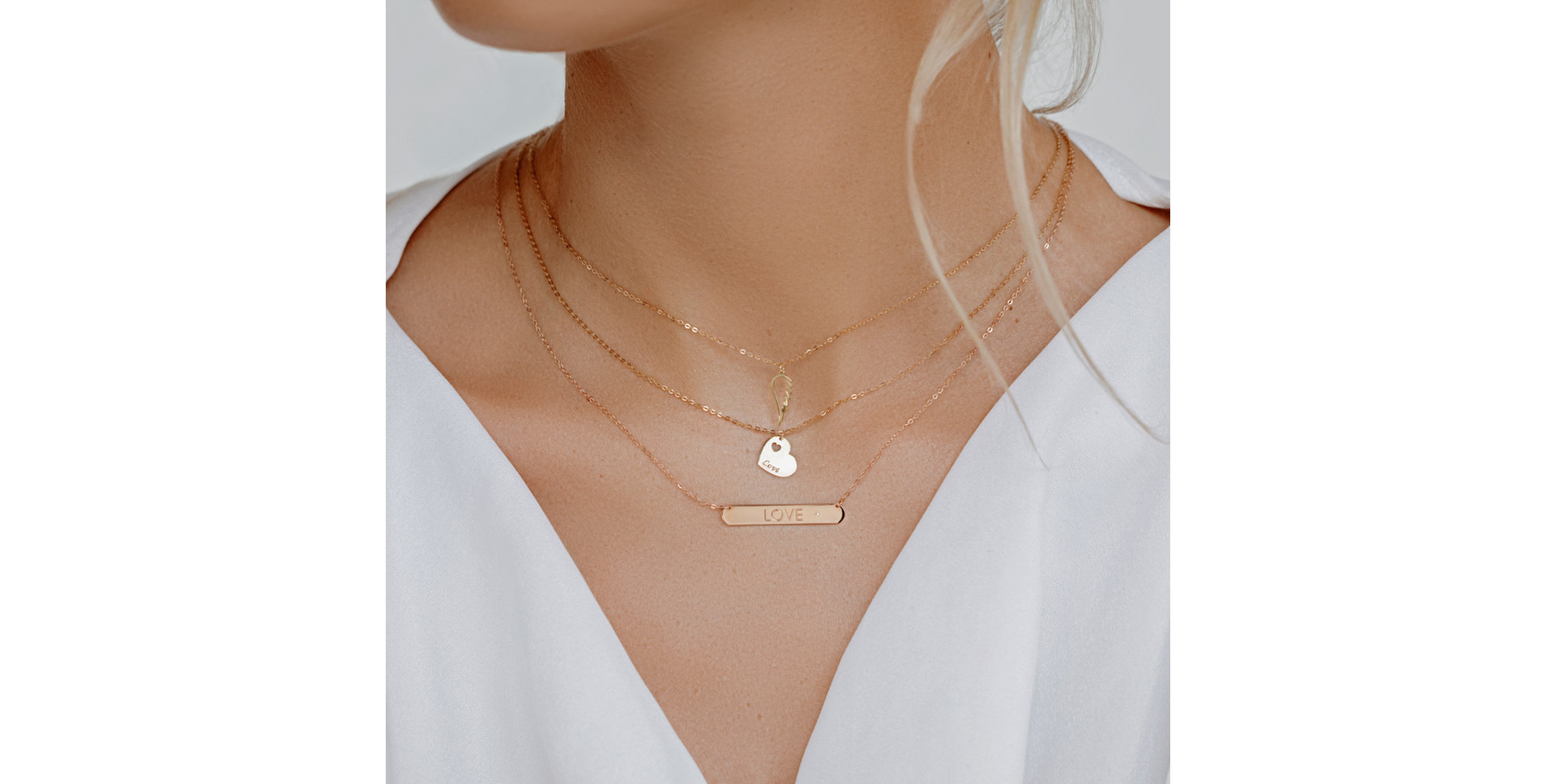 Náhrdelník s diamantem Angel Wing