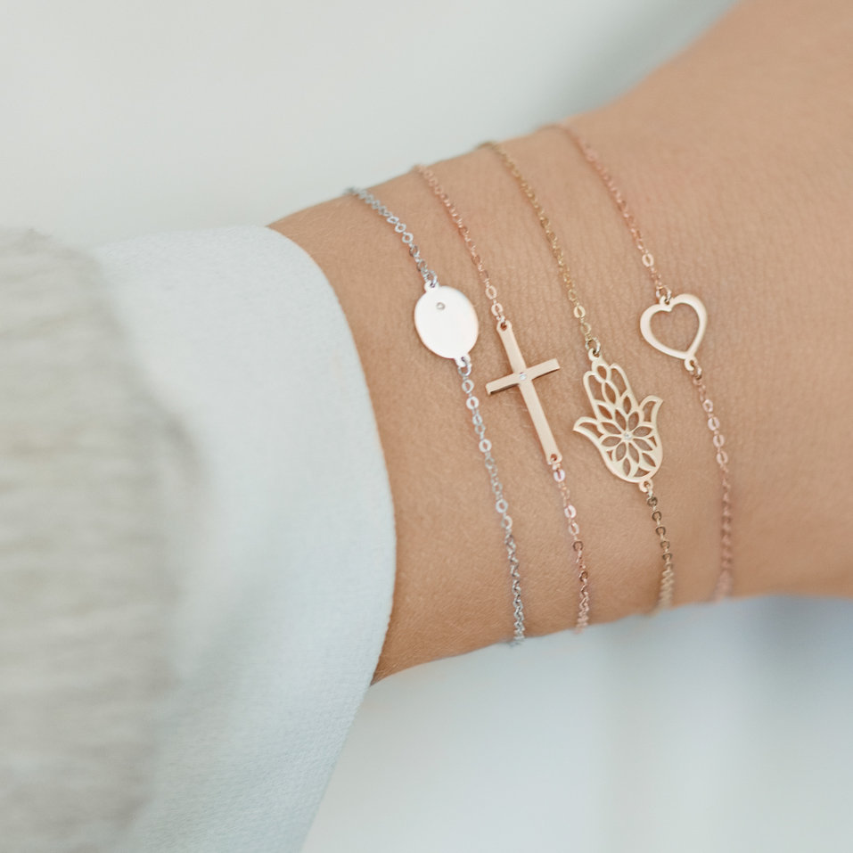 Náramek s diamantem Fatima Flower