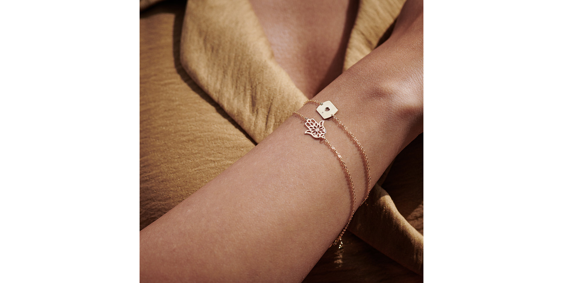 Náramek s diamantem Fatima Flower