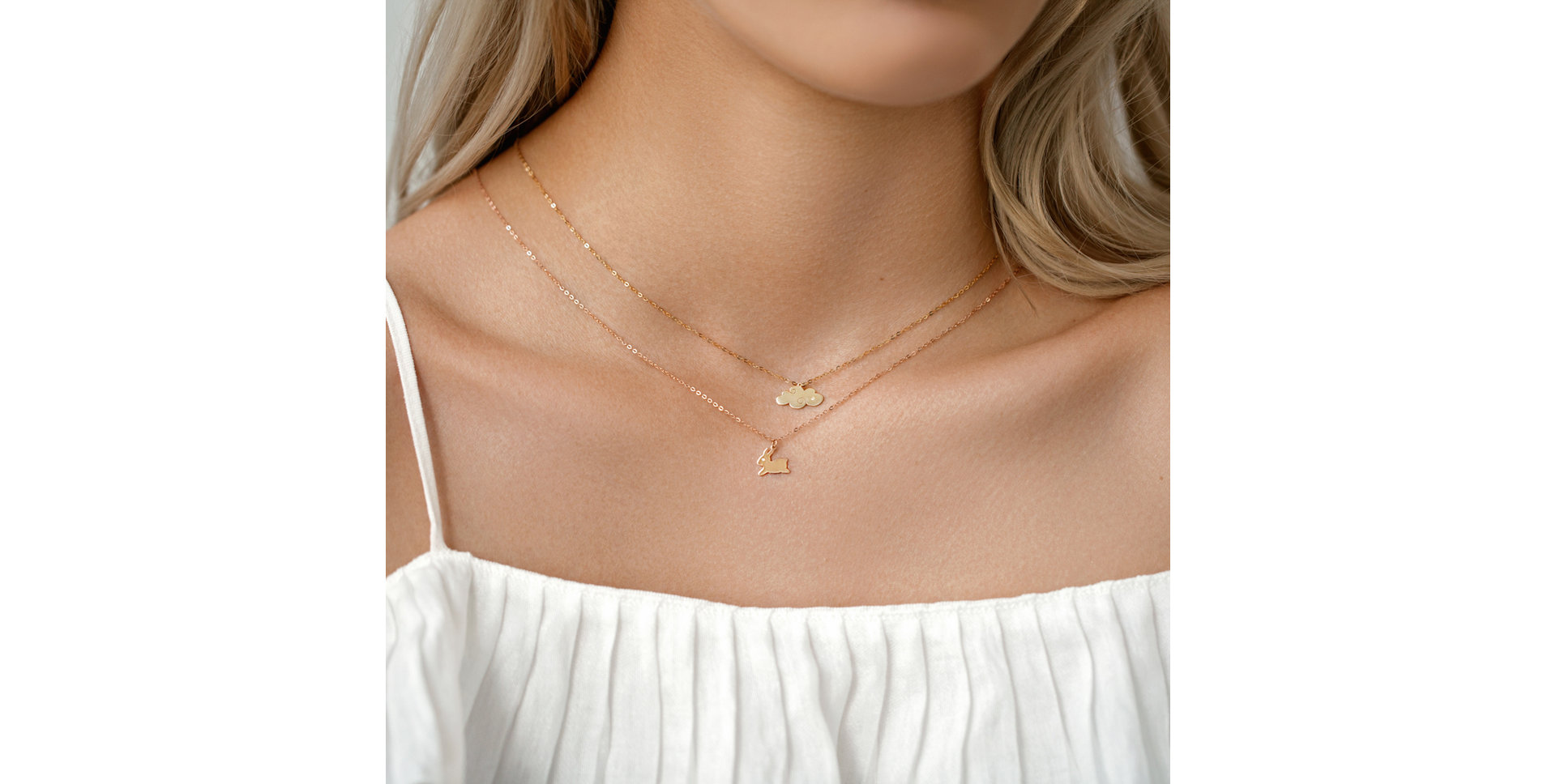 Náhrdelník s diamantem Bunny