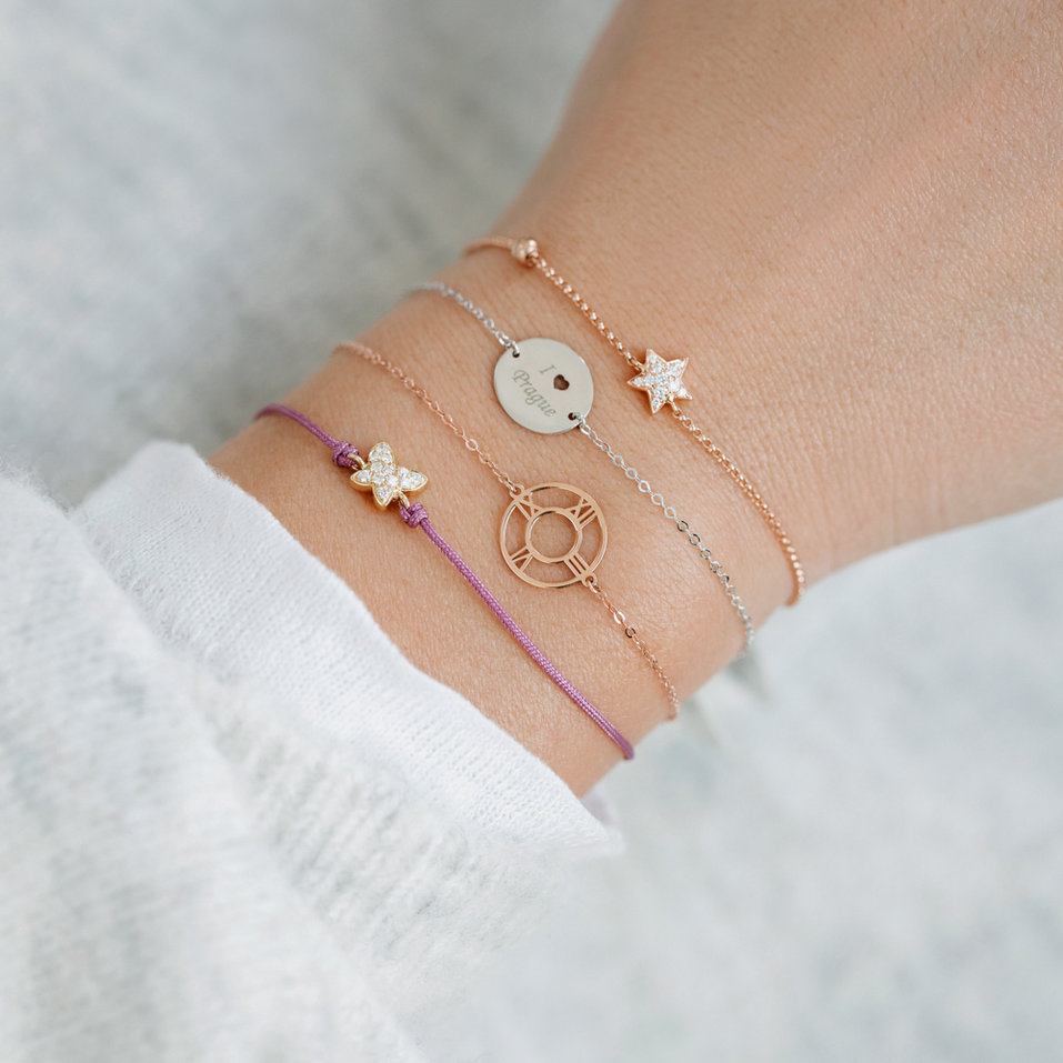 Náramek s diamantem Rome Time