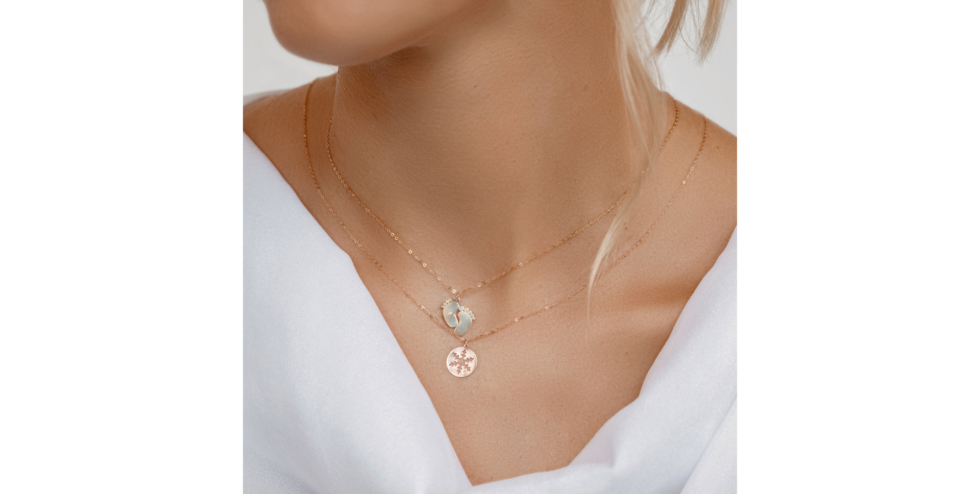 Náhrdelník s diamantem Diamond Snowflake