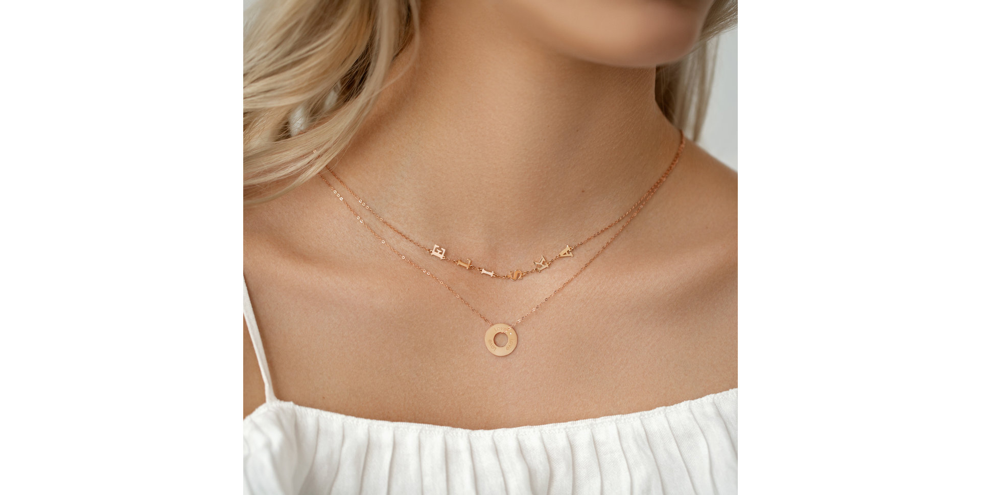 Náhrdelník s diamantem Love Circle