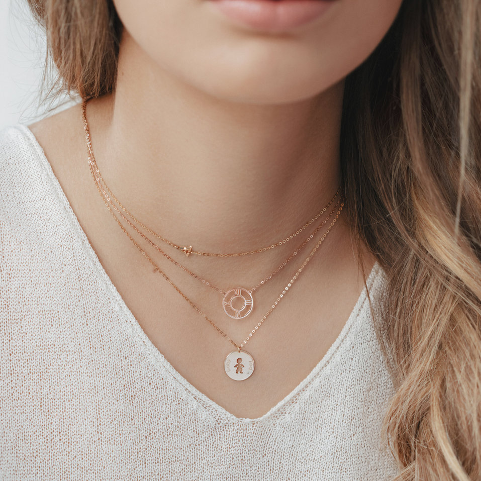 Náhrdelník s diamantem Time