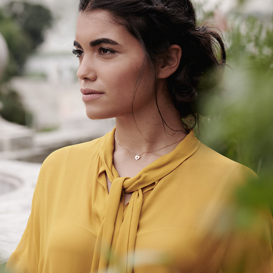 Náhrdelník s diamantem Heart Lock