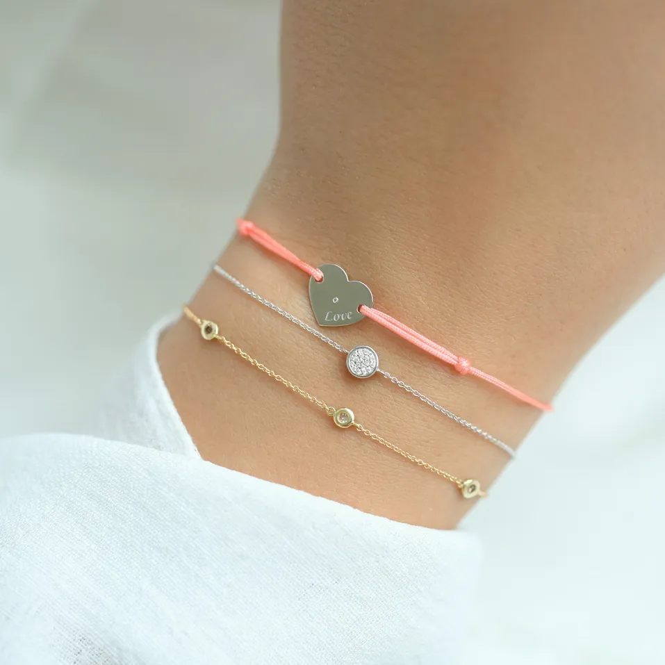 Náramek s diamanty Endless Circle