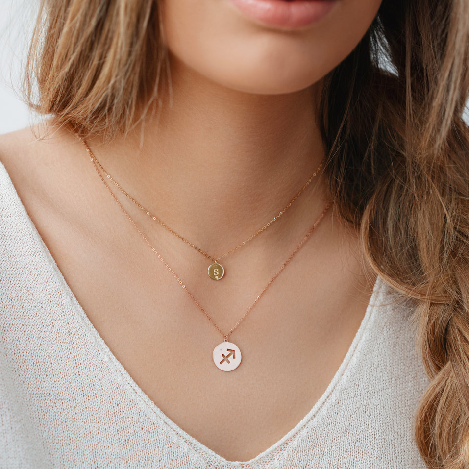 Náhrdelník s diamantem Sagittarius