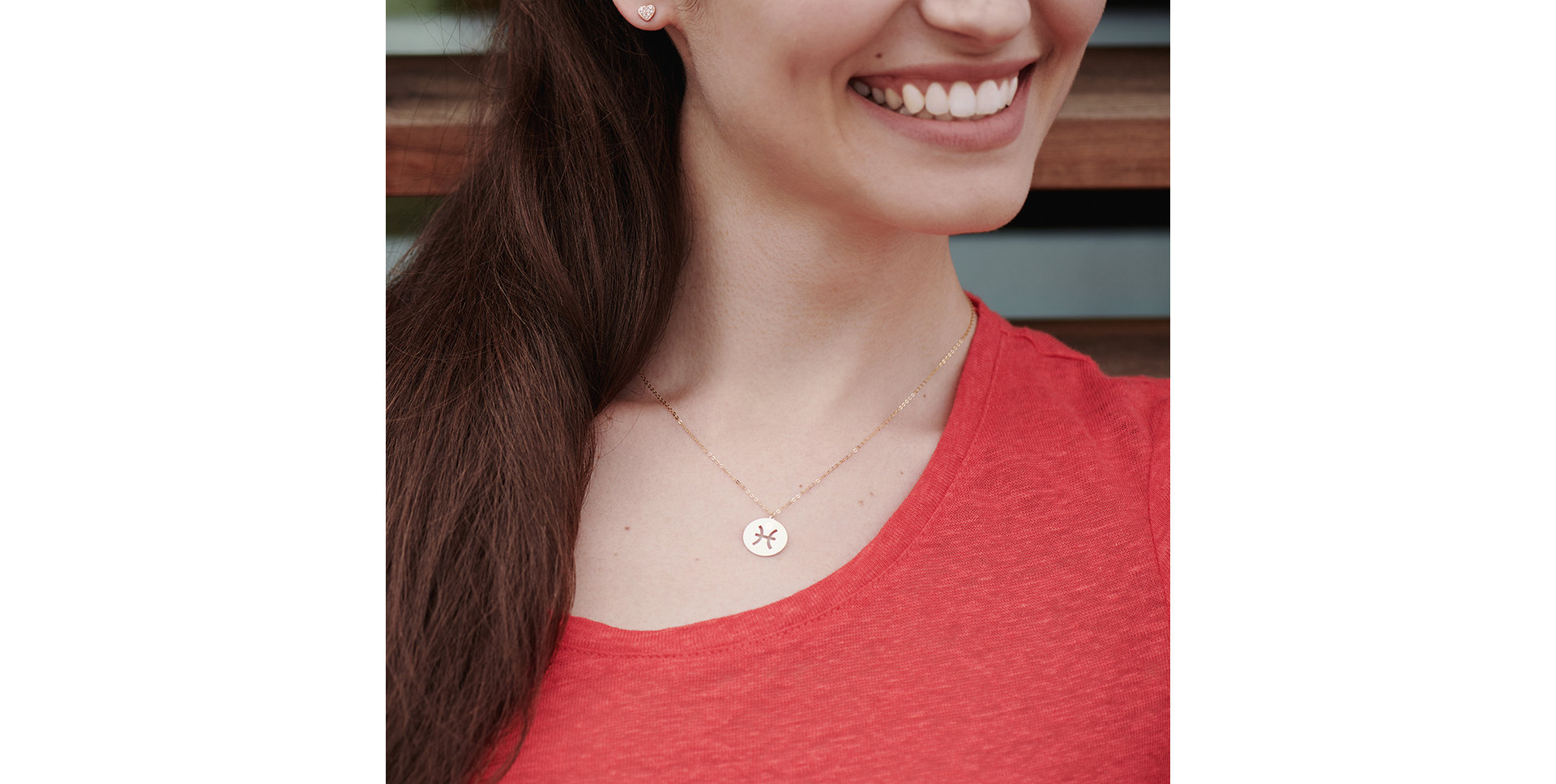 Náhrdelník s diamantem Pisces