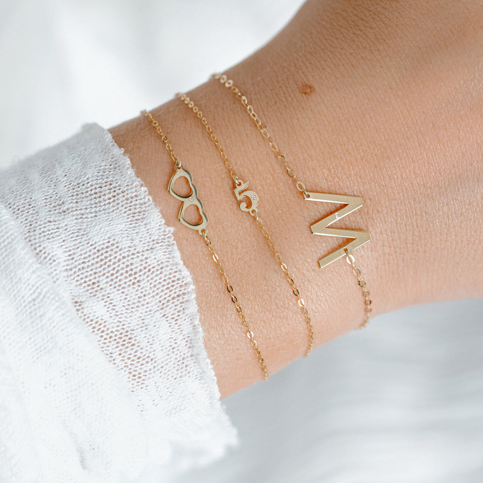 Náramek s diamantem Lucky Five