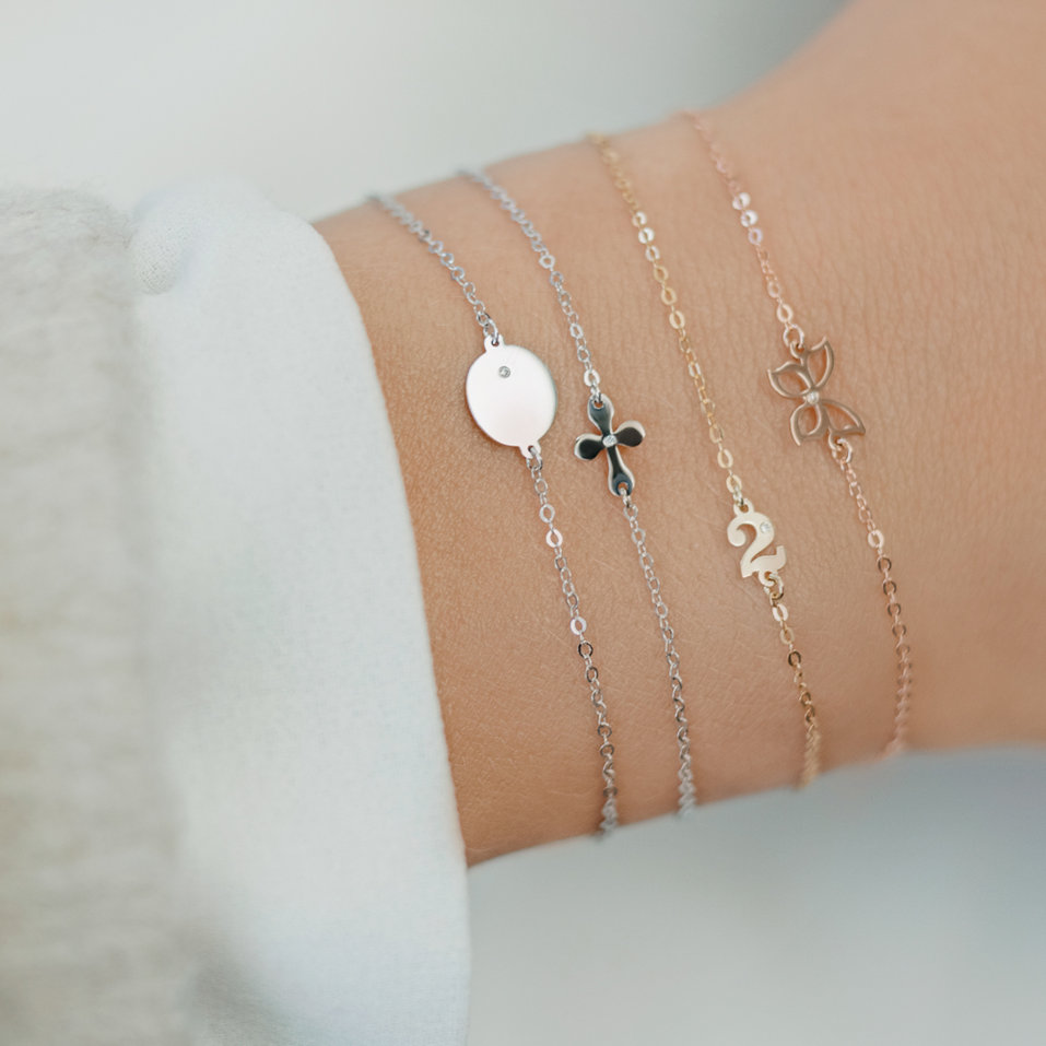 Náramek s diamantem Lucky Seven