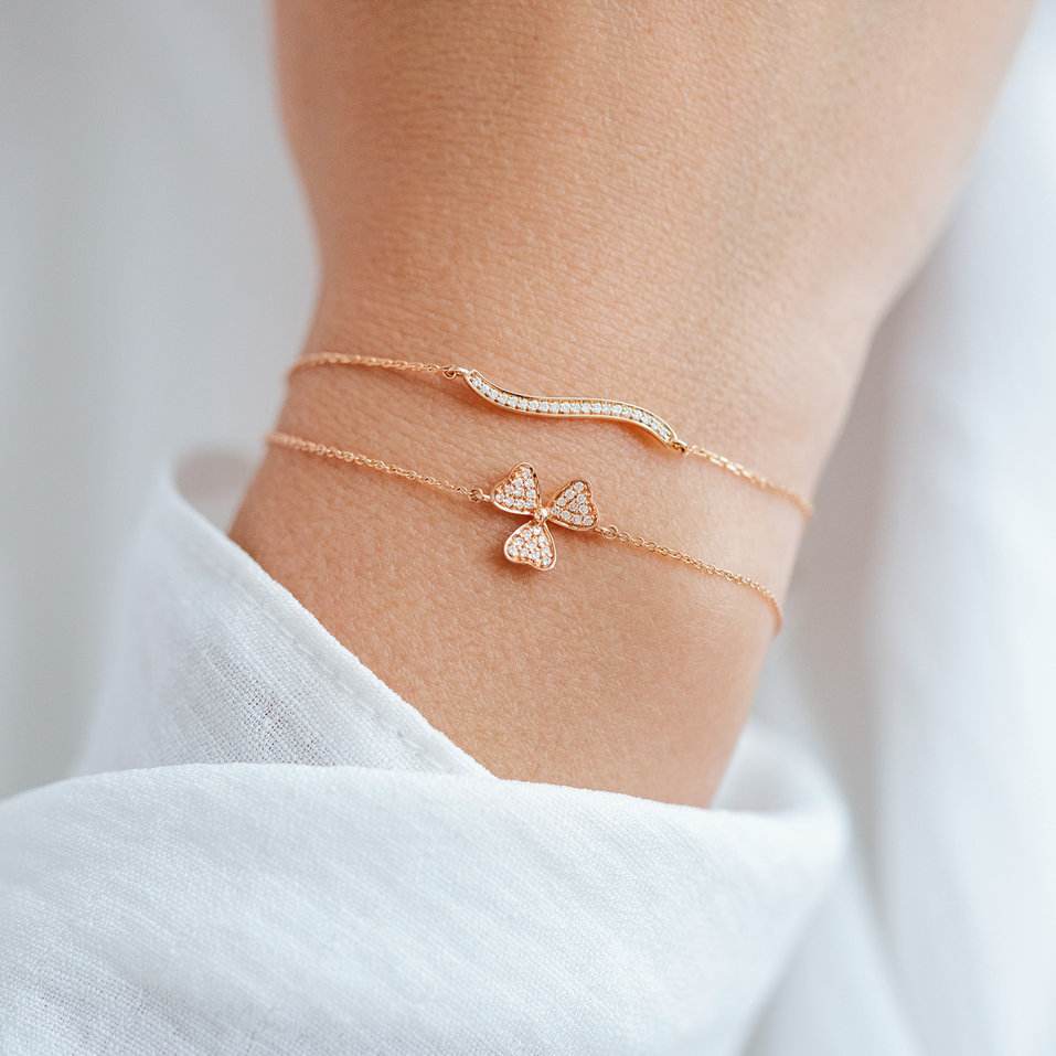 Náramek s diamanty Petal