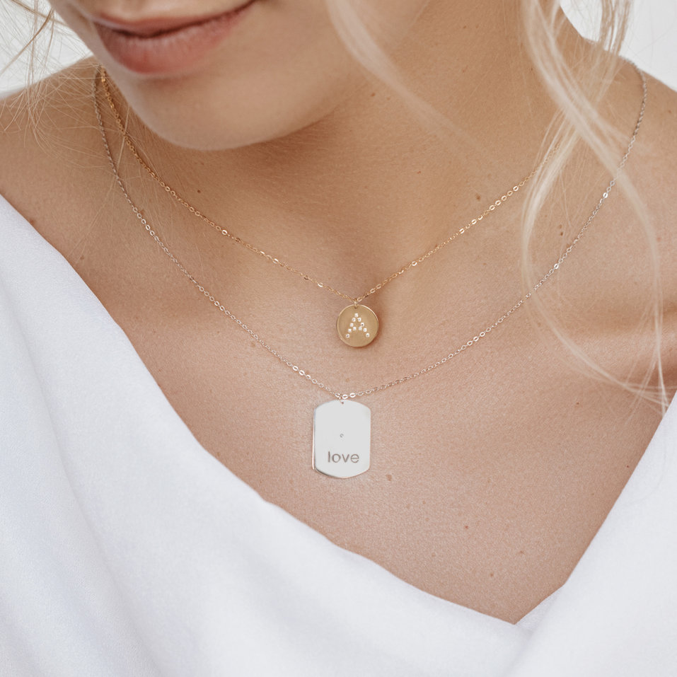 Náhrdelník s diamanty Diamond Coins A