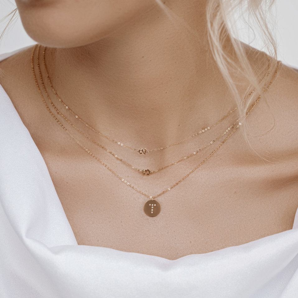 Náhrdelník s diamanty Diamond Coins T