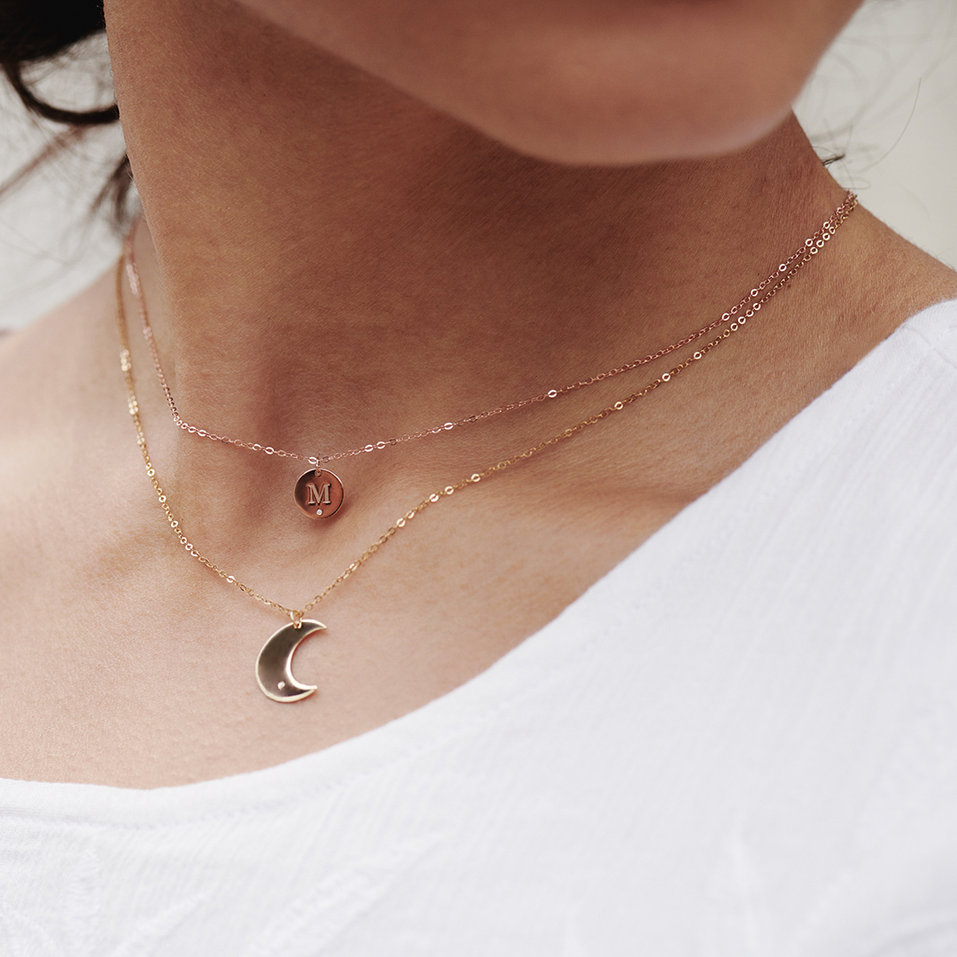 Náhrdelník s diamantem Little Coins X