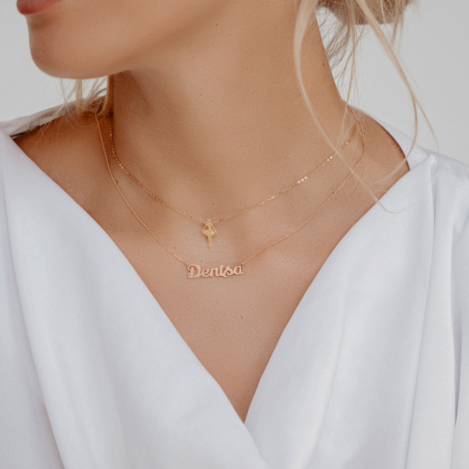 Náhrdelník s diamantem Ballet Girl