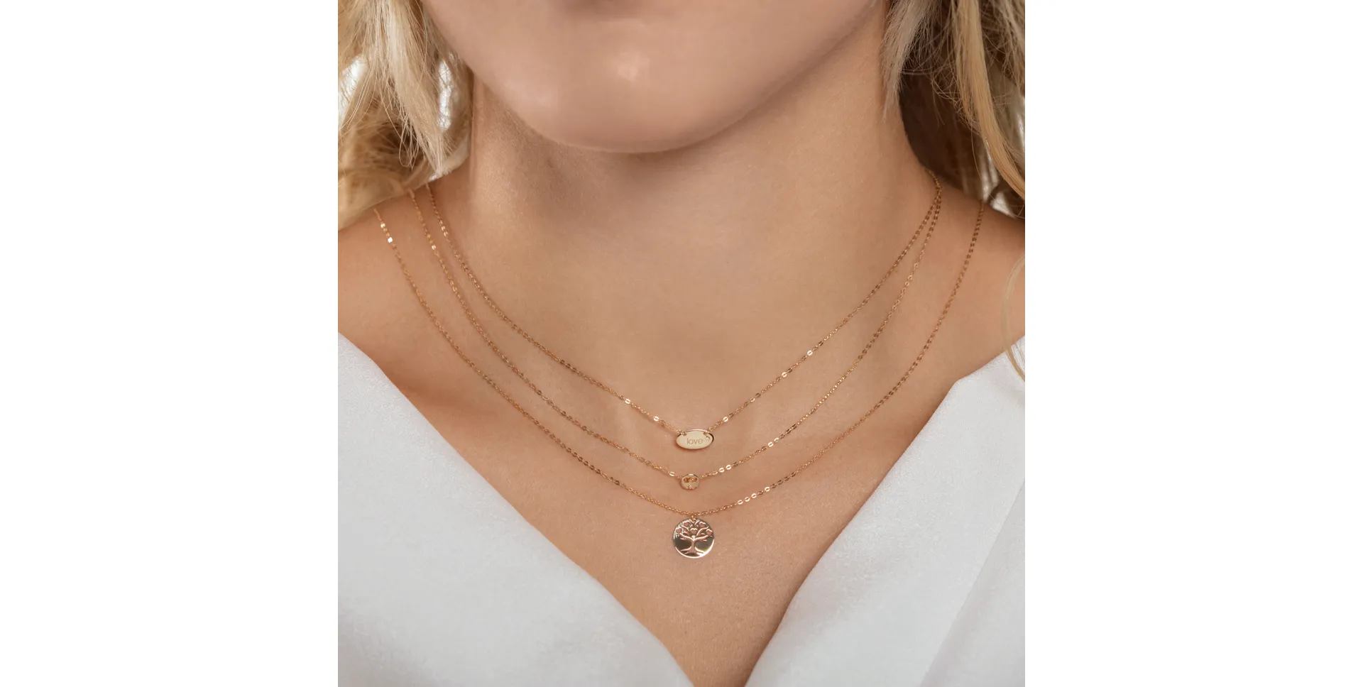 Náhrdelník s diamantem Minimalism