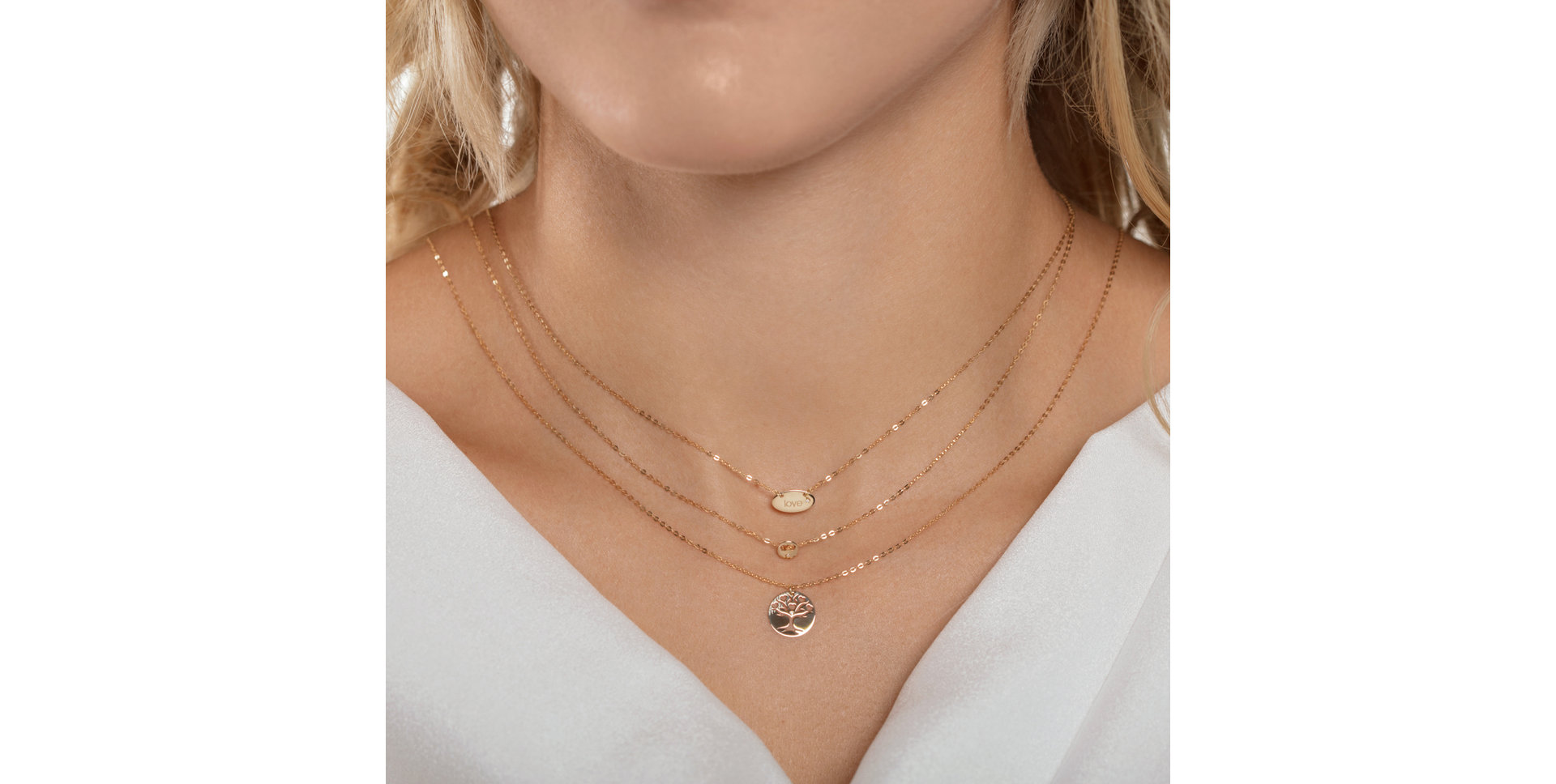 Náhrdelník s diamantem Minimalism