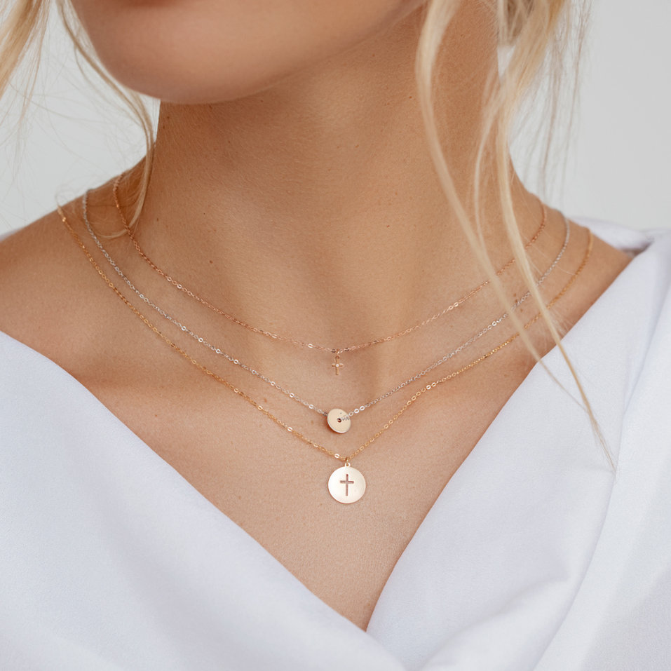 Náhrdelník s diamantem Cross