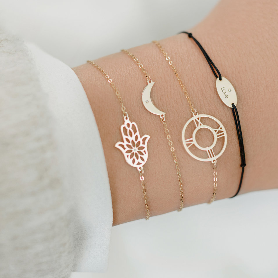 Náramek s diamantem Love Hour