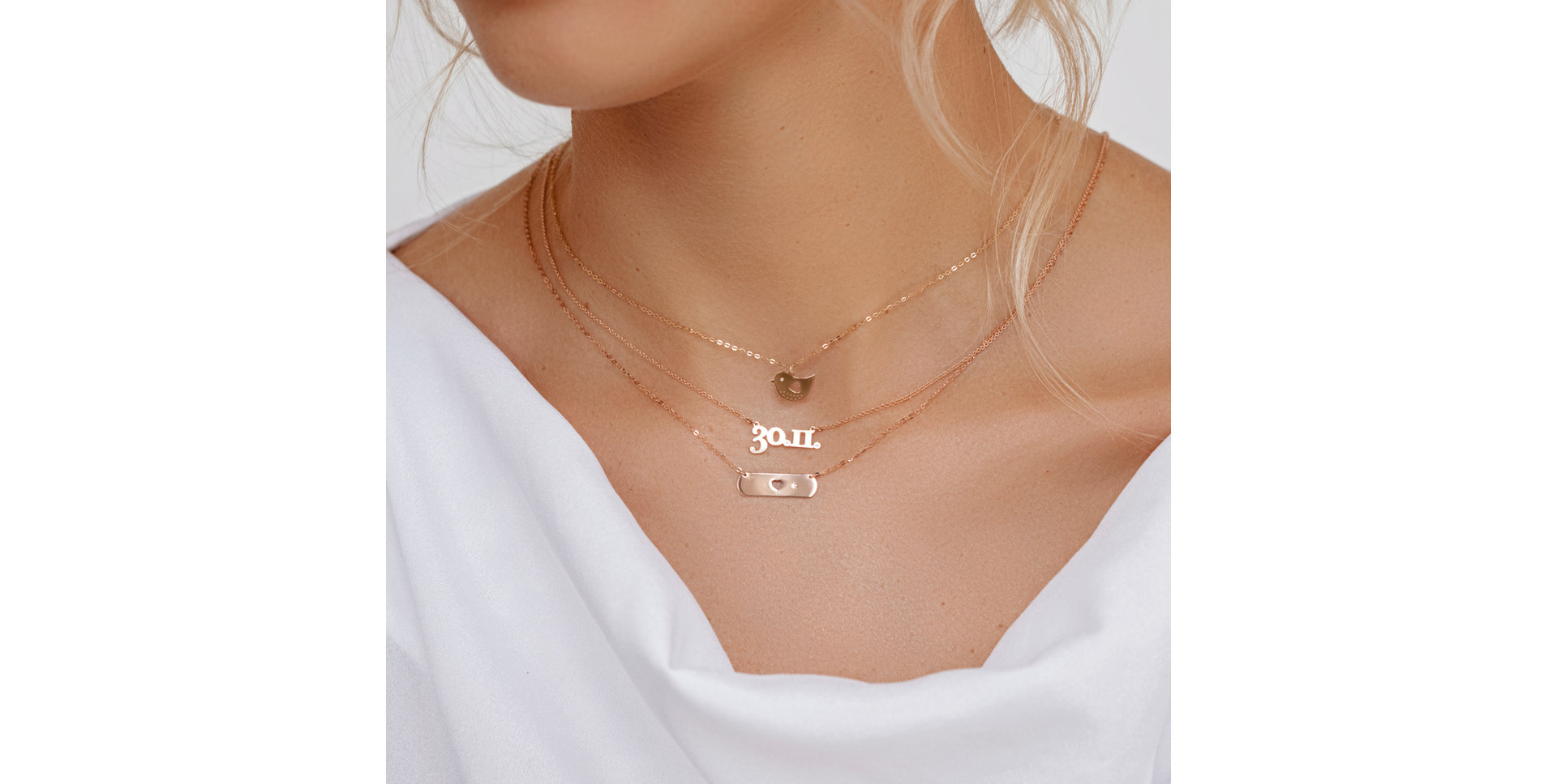 Náhrdelník s diamantem Love Bird