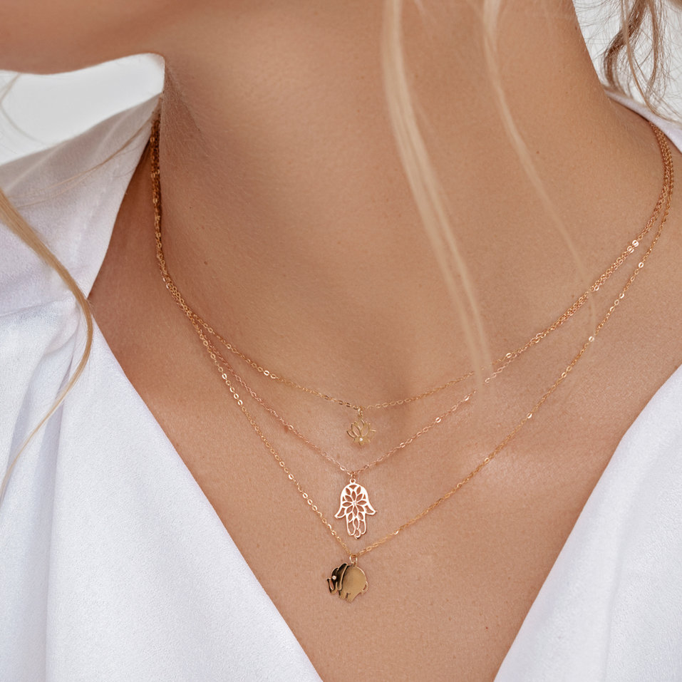 Náhrdelník s diamantem Elephant