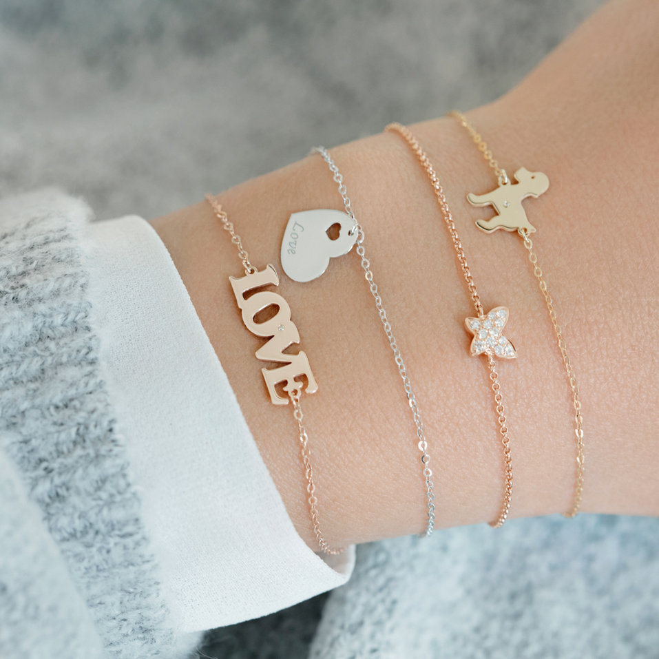 Náramek s diamantem Puppy