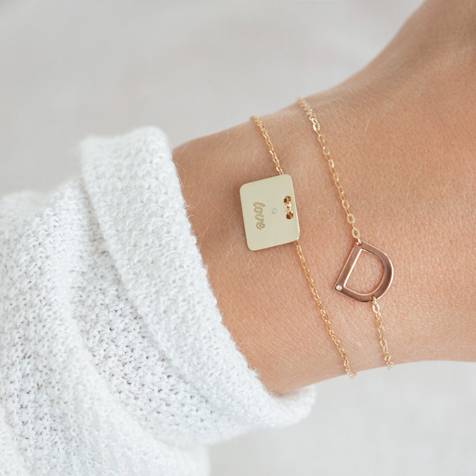 Náramek s diamantem Big Line D