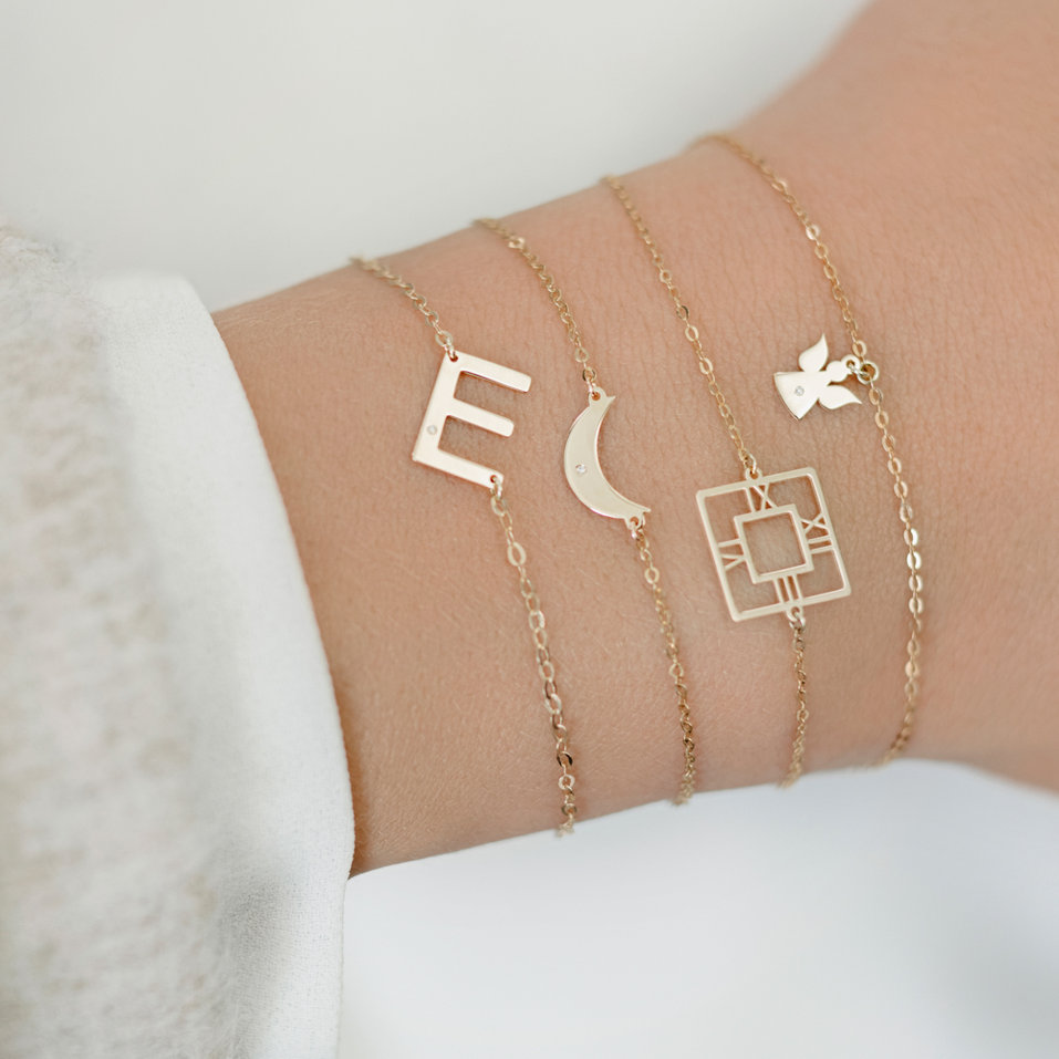 Náramek s diamantem Big Line F