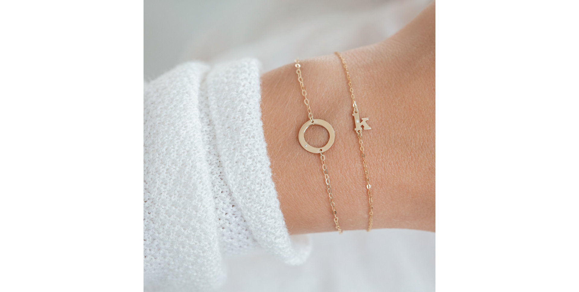 Náramek s diamantem Big Line O