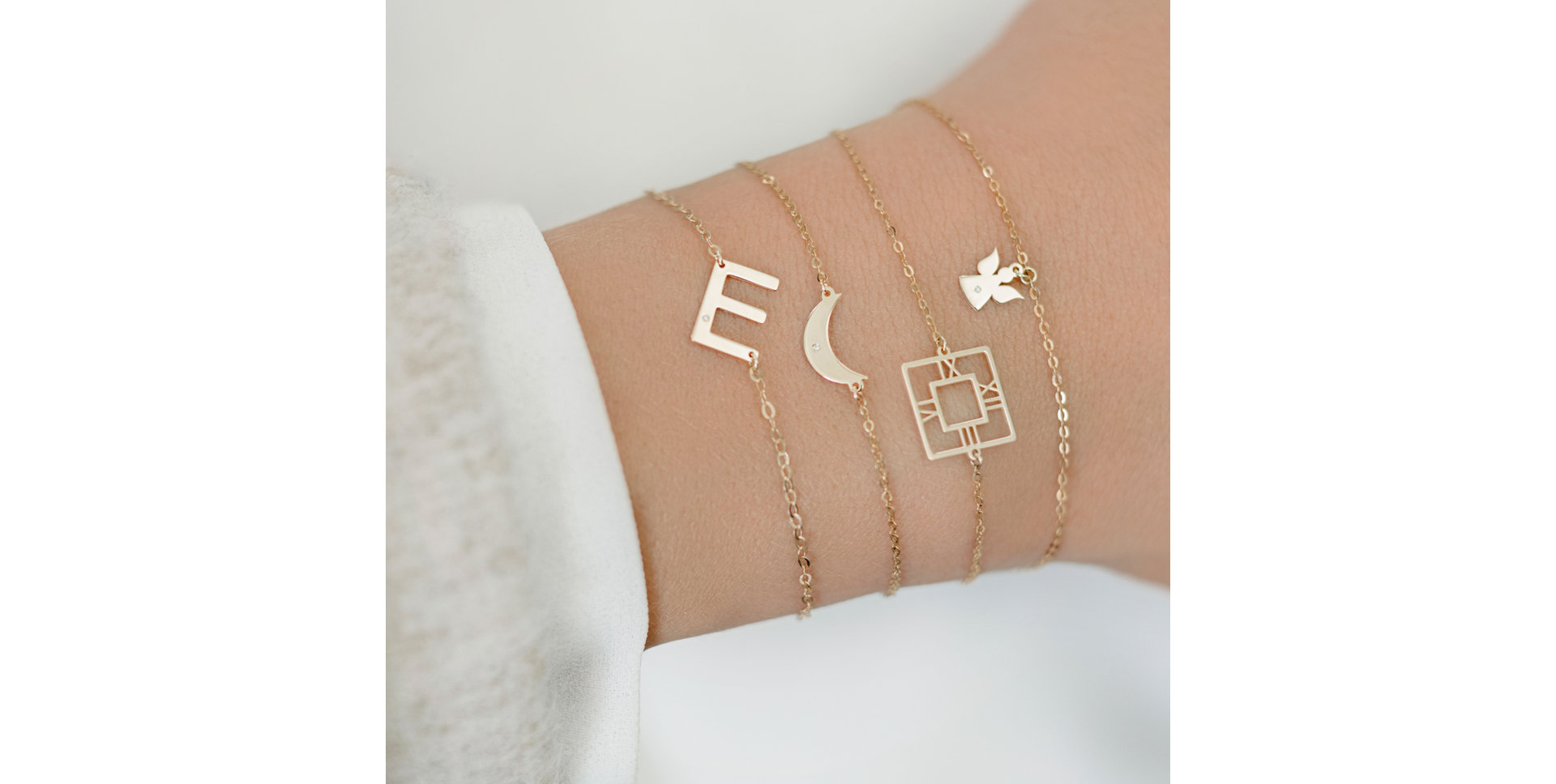 Náramek s diamantem Big Line Y