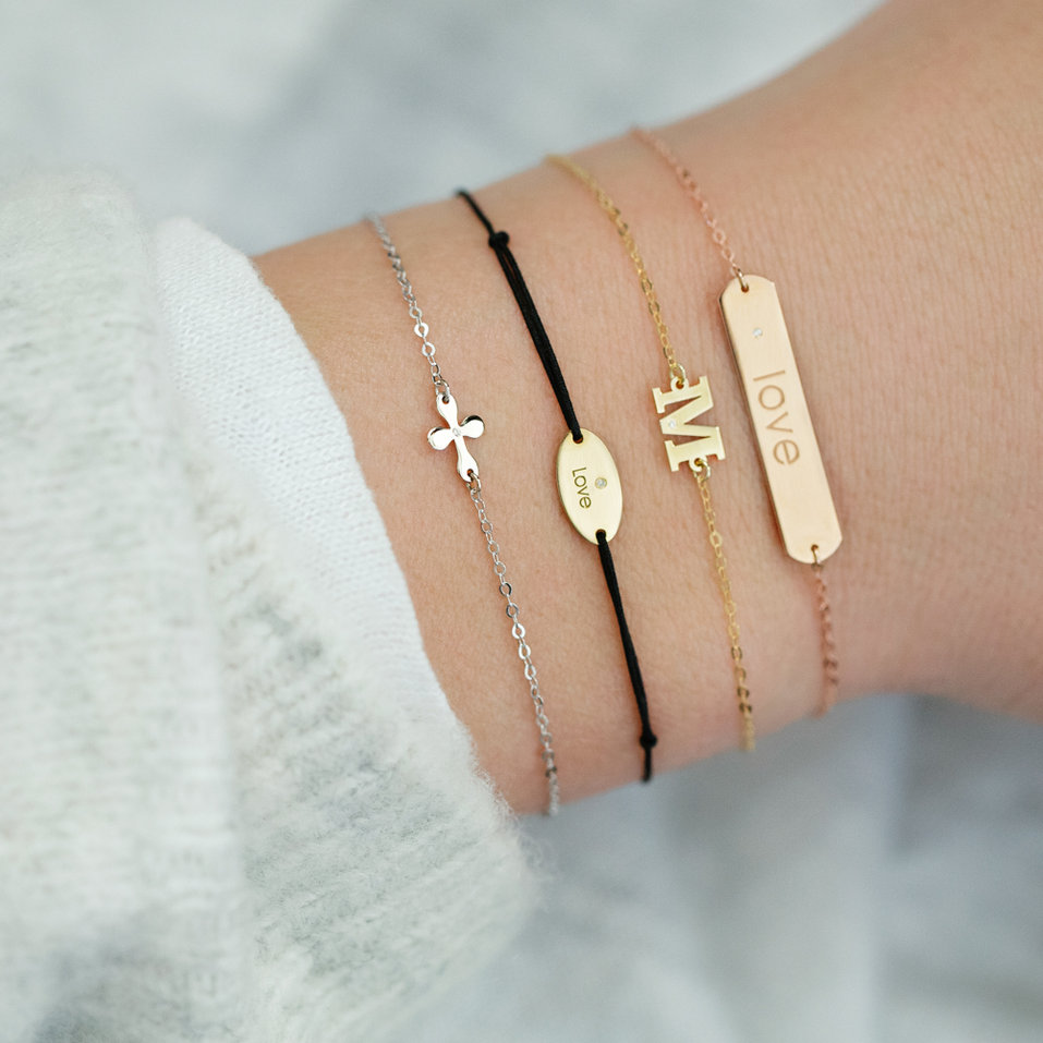 Náramek s diamantem Classic Big C