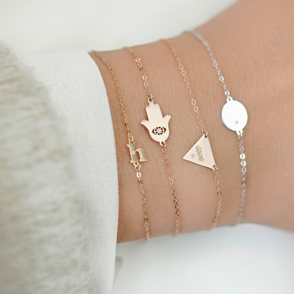 Náramek s diamantem Classic Little A