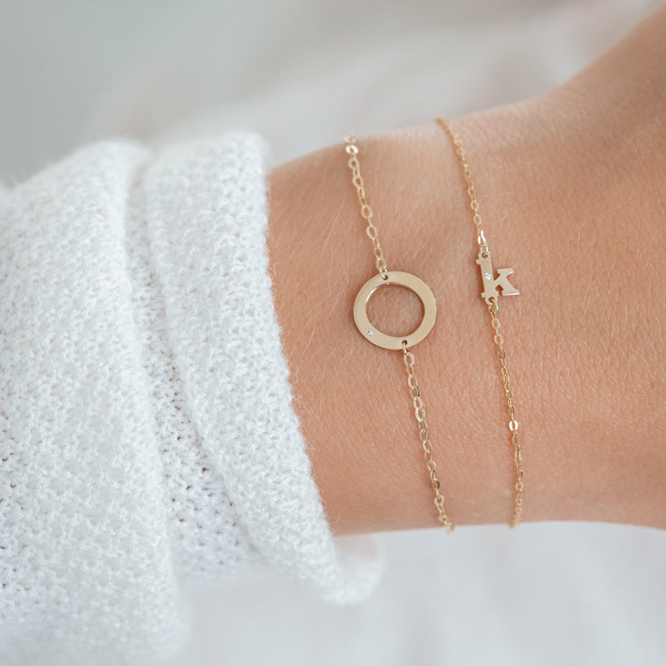 Náramek s diamantem Classic Little K