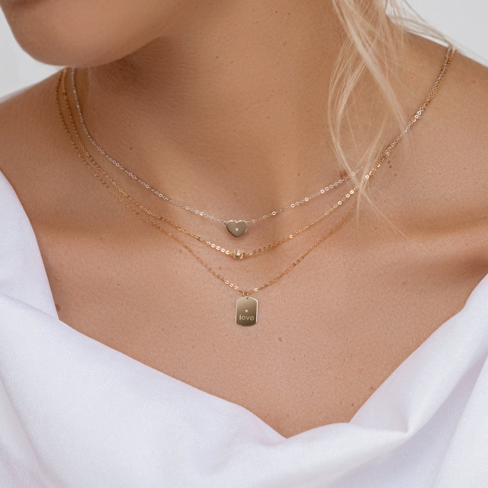 Náhrdelník s diamantem Big Classic Y