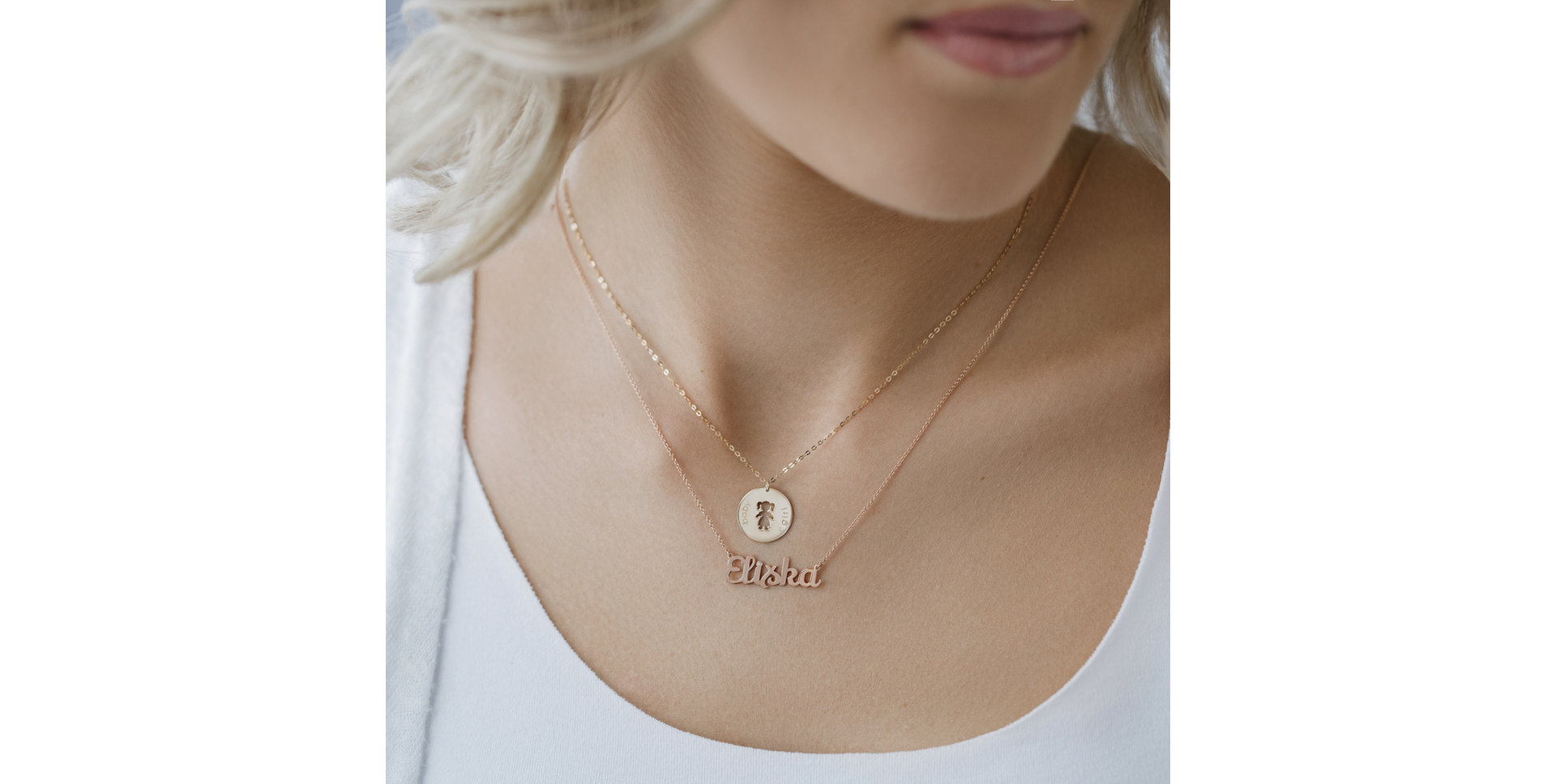 Náhrdelník s diamantem Baby Girl