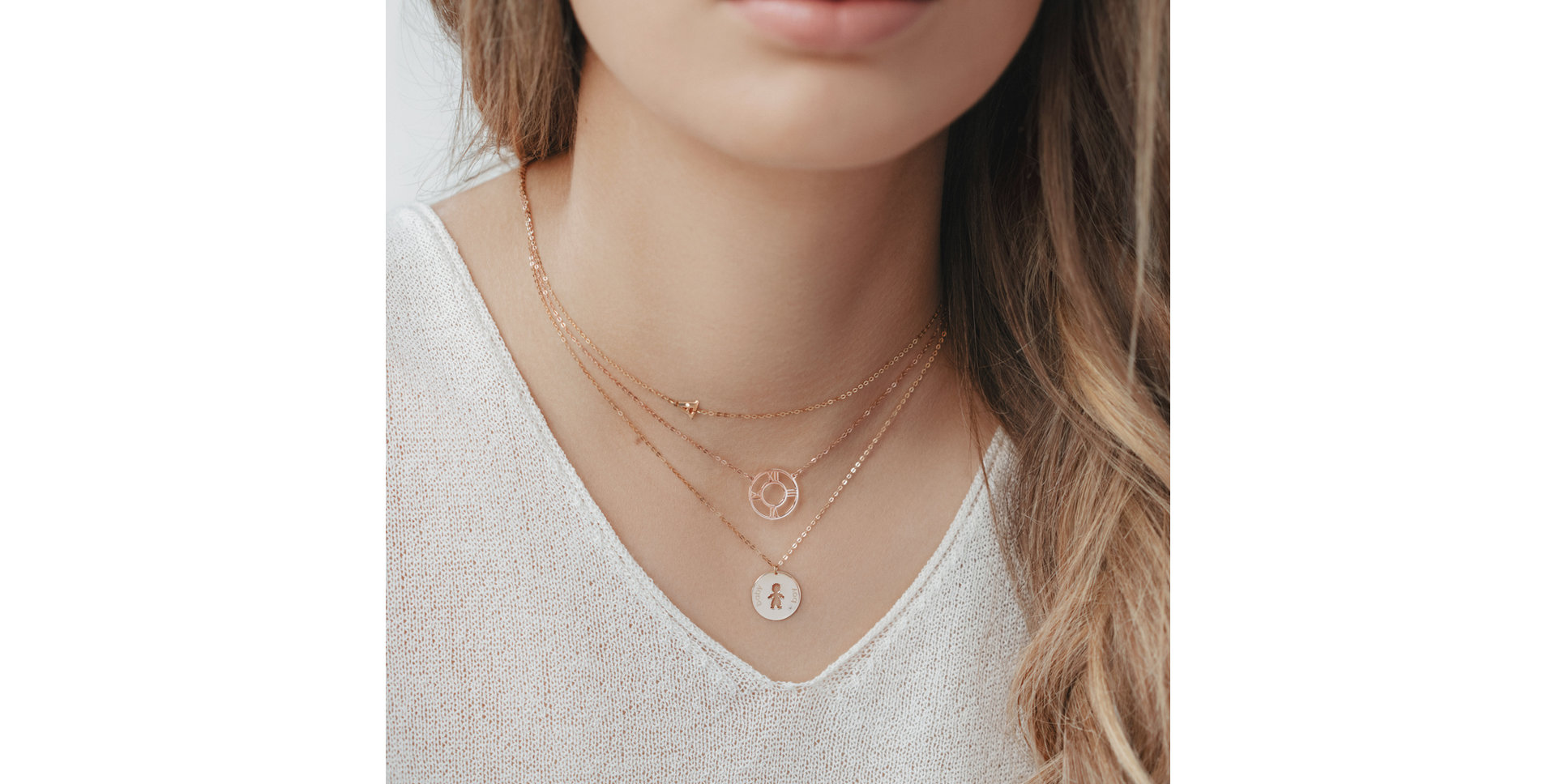 Náhrdelník s diamantem Baby Boy