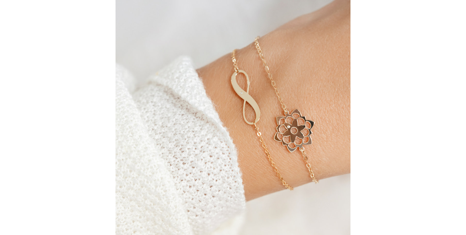 Náramek s diamantem Blossom