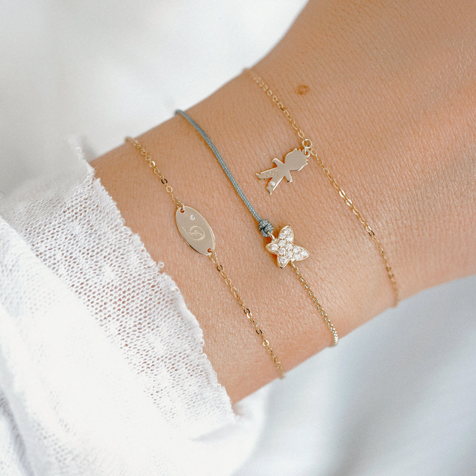 Náramek s diamantem Boy