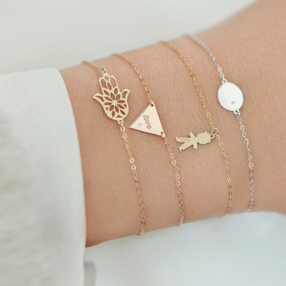 Náramek s diamantem Boy