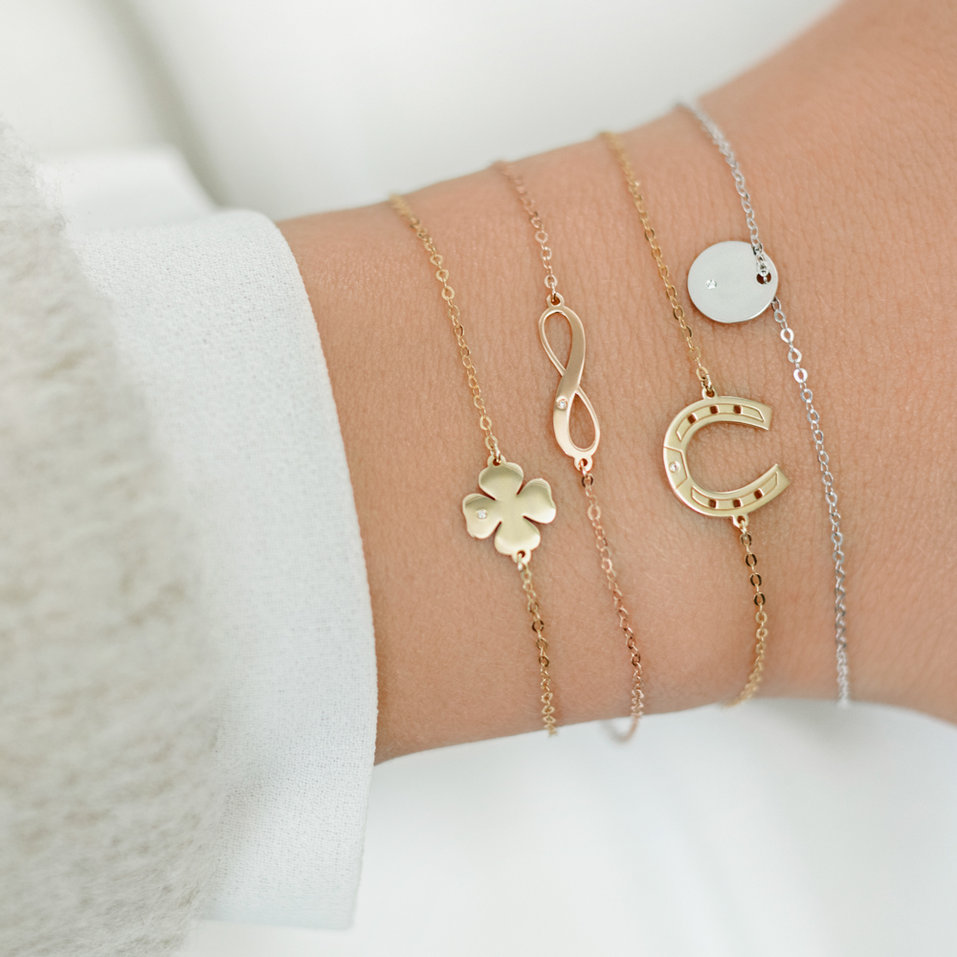 Náramek s diamantem Horseshoe