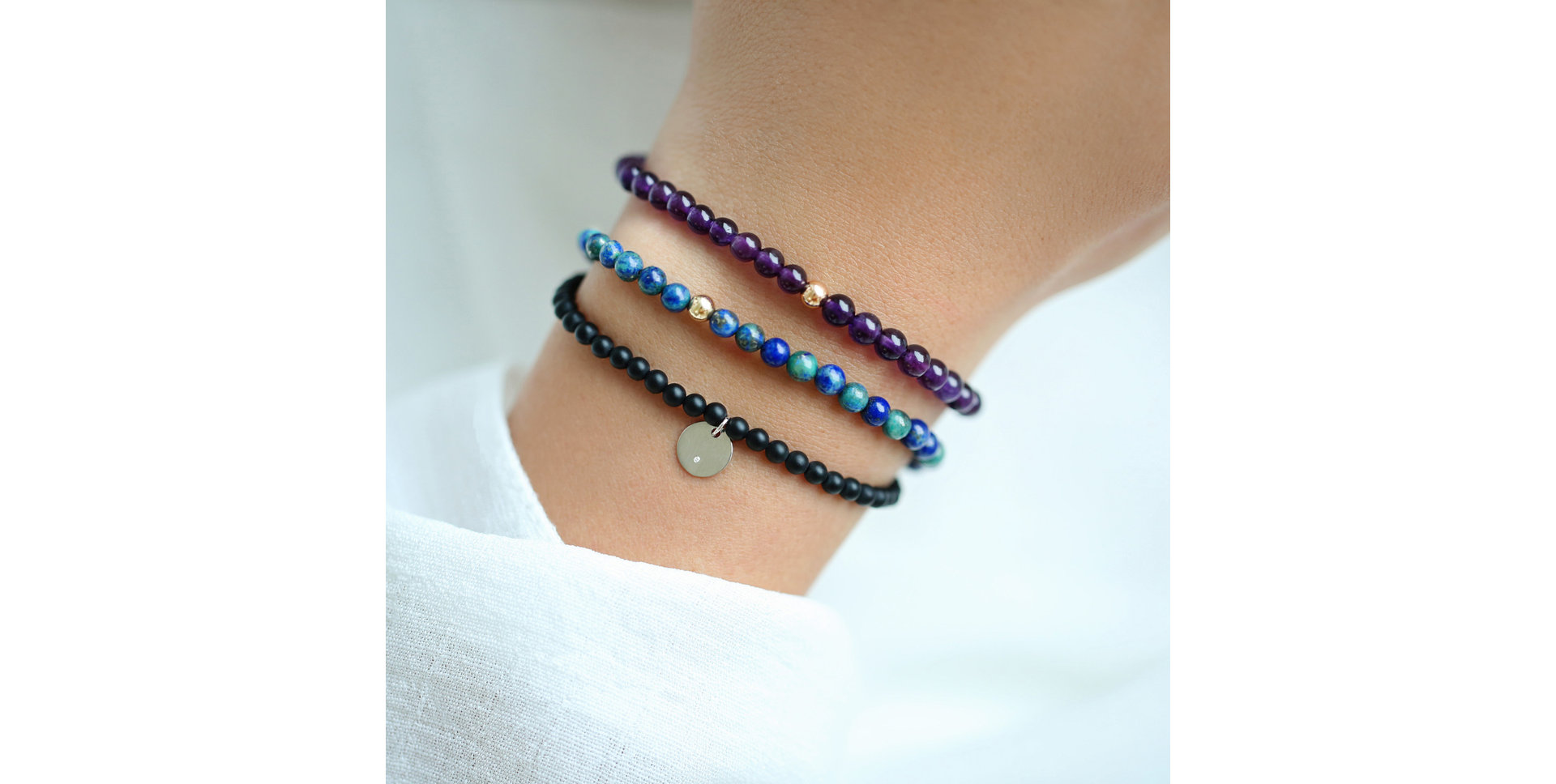 Náramek s azuritem Fancy Beauty