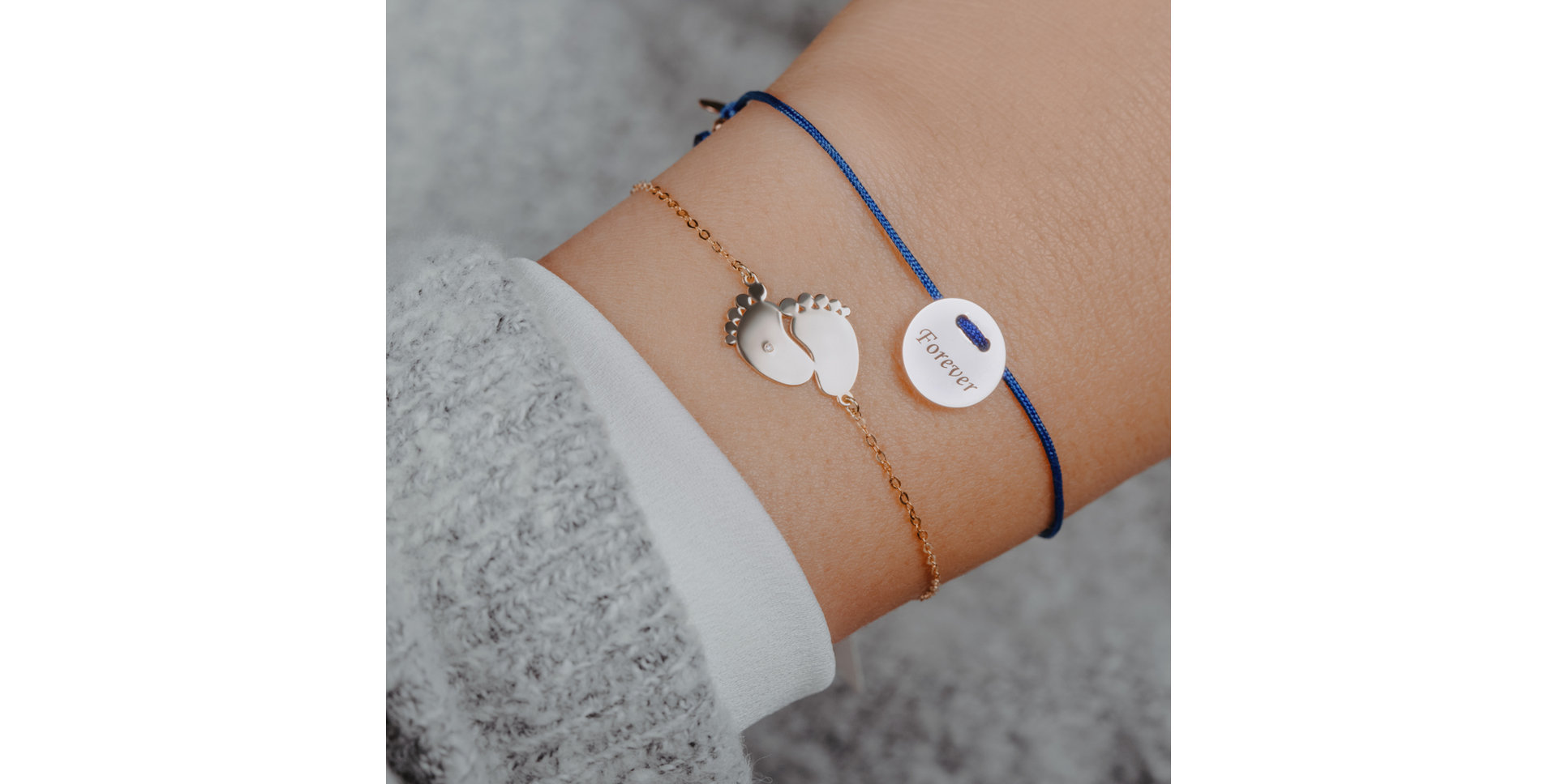 Diamantový náramek se šňůrkou Forever