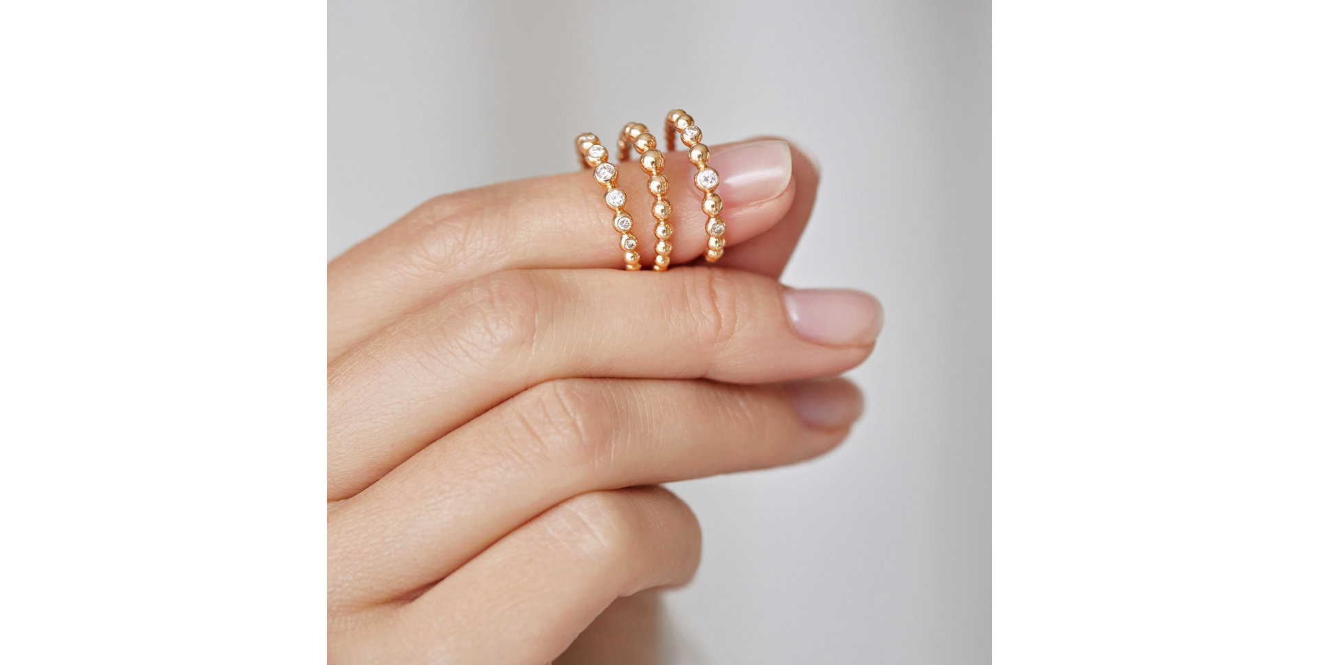 Prsten s diamanty a smaragdy Shiny Dots